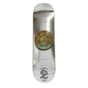 2 CENTS SKATEBOARDS - UNITED SKATES OF AMERICA DECK - 8.3125