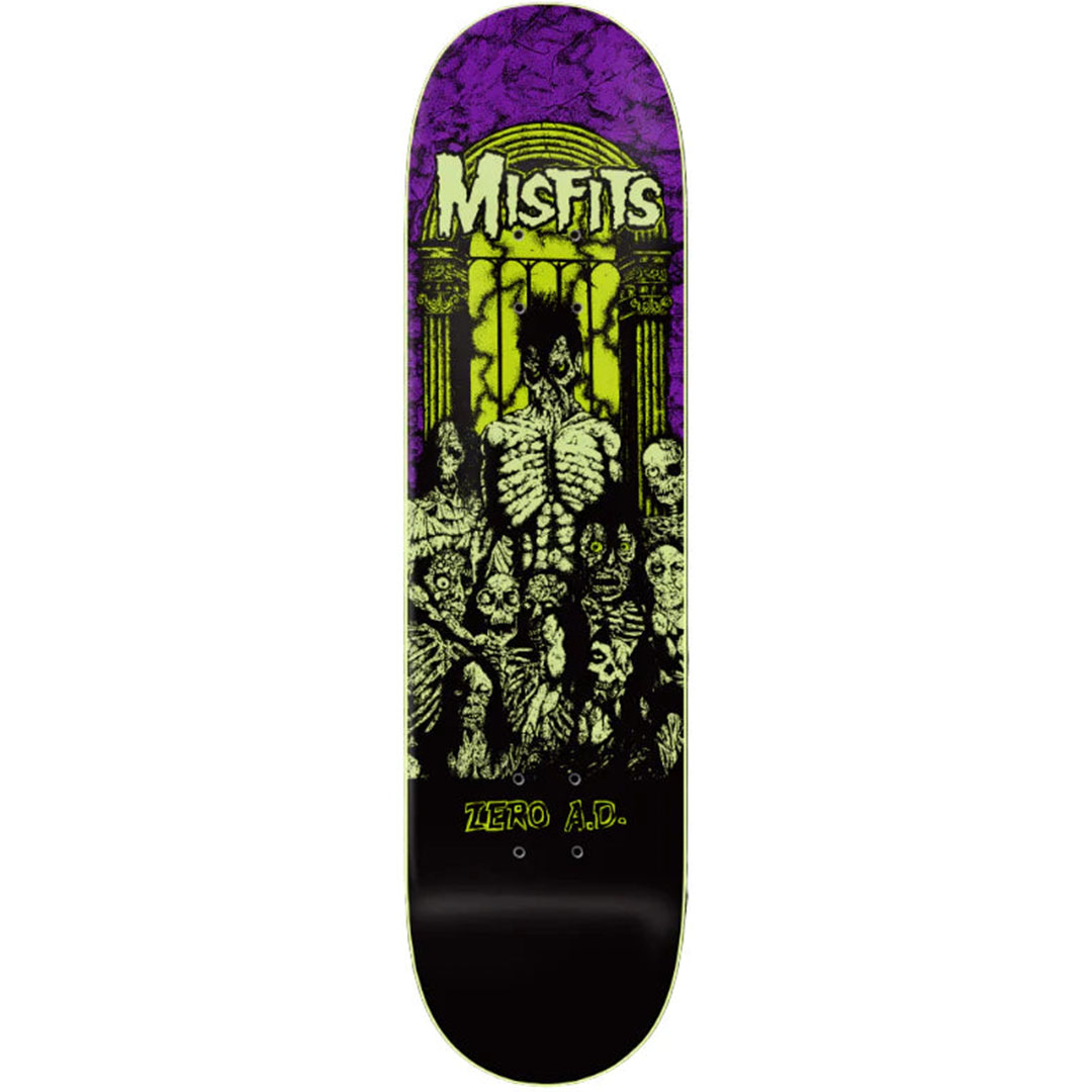 Zero Misfits Zero A.D. Skateboard Deck - 8.25" Glow In The Dark