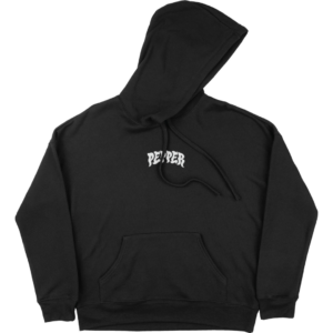 Pepper Grip Tape Co Logo Black Men's Hooded Sweatshirt