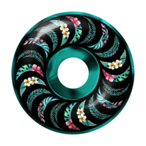 Spitfire Skateboard Wheels 55mm F4 99A Floral Classic Teal/Black Swirl