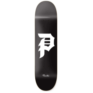 Primitive Skateboard Deck Dirty P Black/White 8.25" x 31.85"